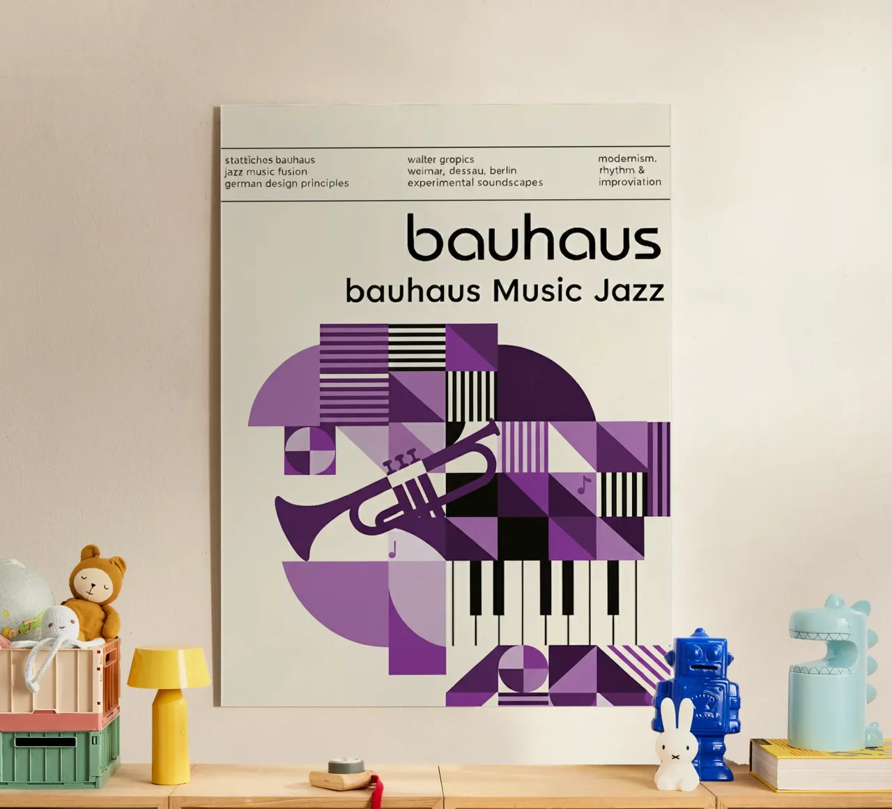 Bauhaus plexiglass da The Poster Wordshop