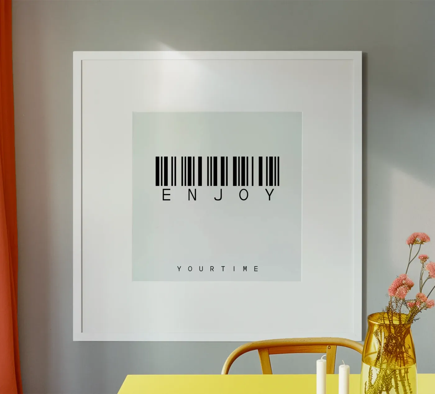 Barcode ENJOY poster by WordArt by Steffi