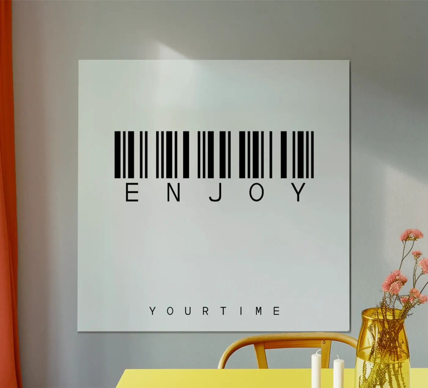 Barcode ENJOY poster by WordArt by Steffi