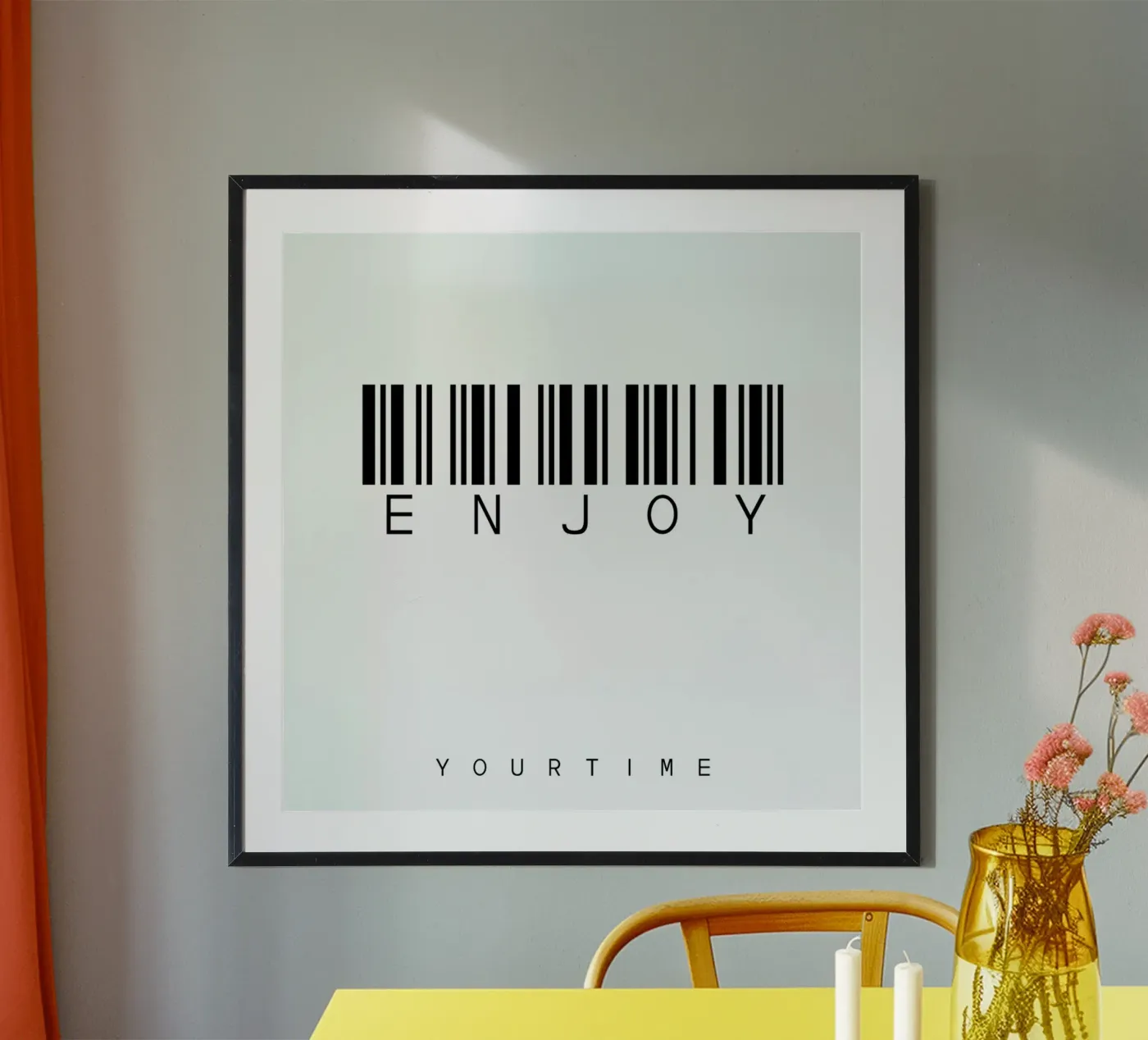 Barcode ENJOY poster by WordArt by Steffi
