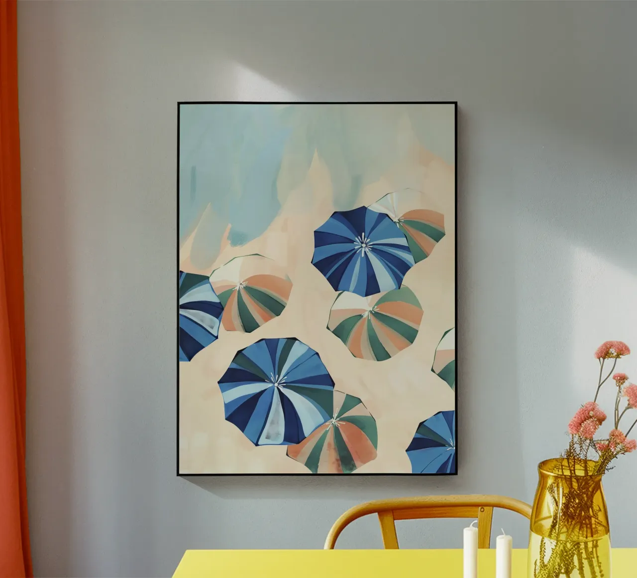 Coastal Umbrella Pattern plexiglass da softsoul