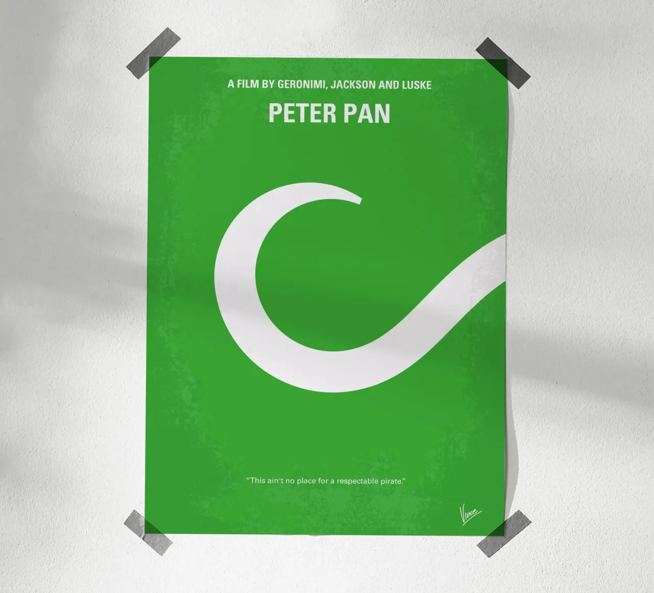 No248 My PETER PAN minimal movie poster poster da Chungkong