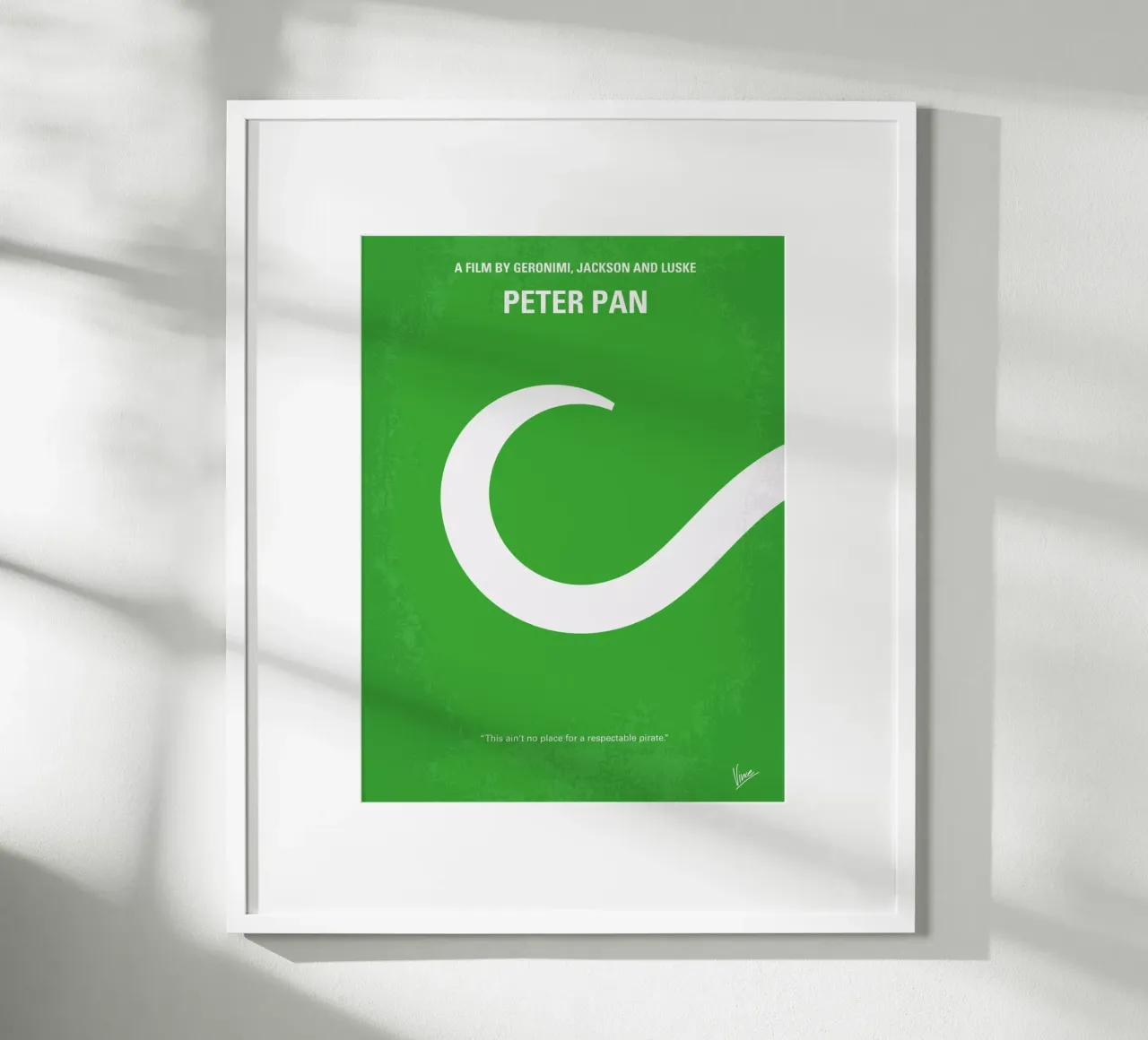No248 My PETER PAN minimal movie poster poster da Chungkong