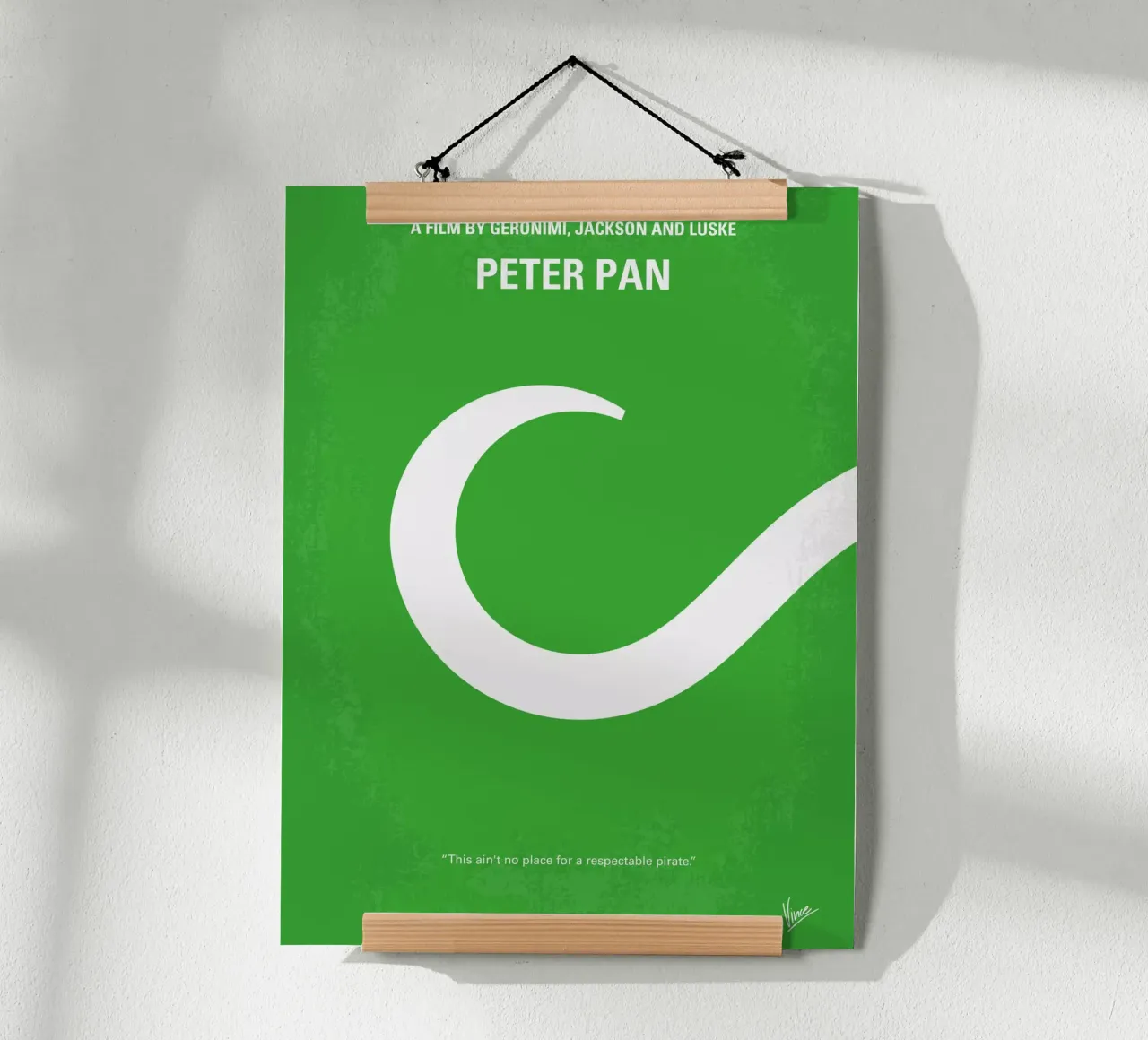 No248 My PETER PAN minimal movie poster poster da Chungkong