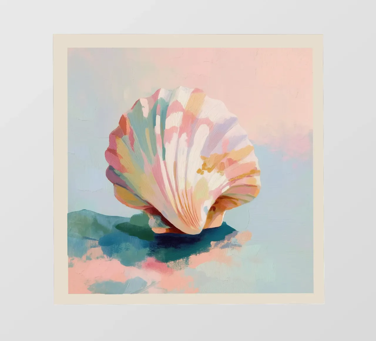Blush Shell fotobehang van softsoul