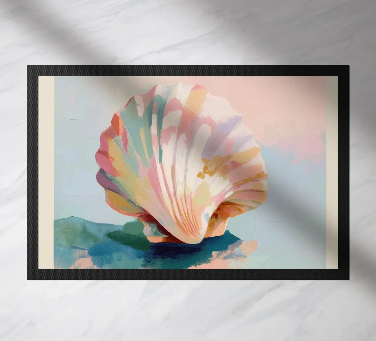 Blush Shell Fußmatte von softsoul