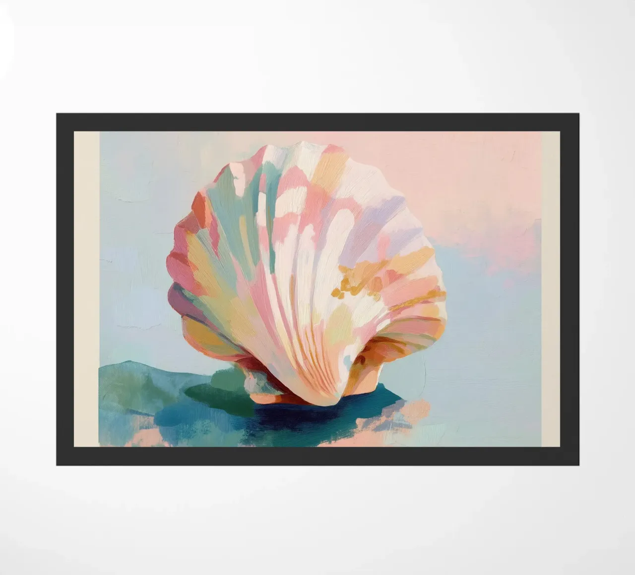 Blush Shell Fußmatte von softsoul