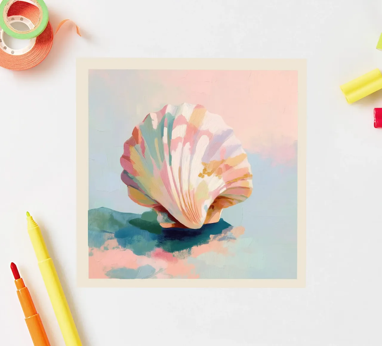 Blush Shell sticker by softsoul