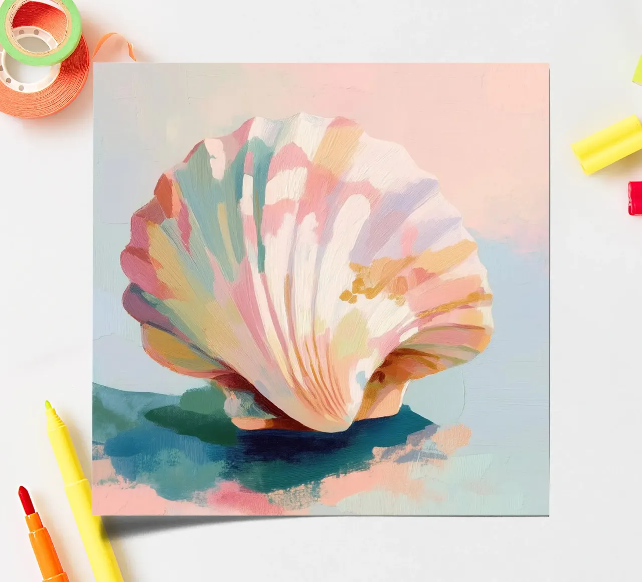 Blush Shell sticker sheet by softsoul