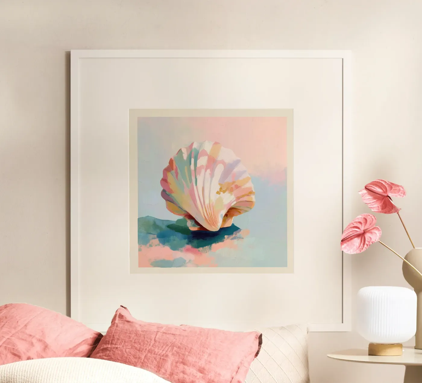 Blush Shell Poster von softsoul