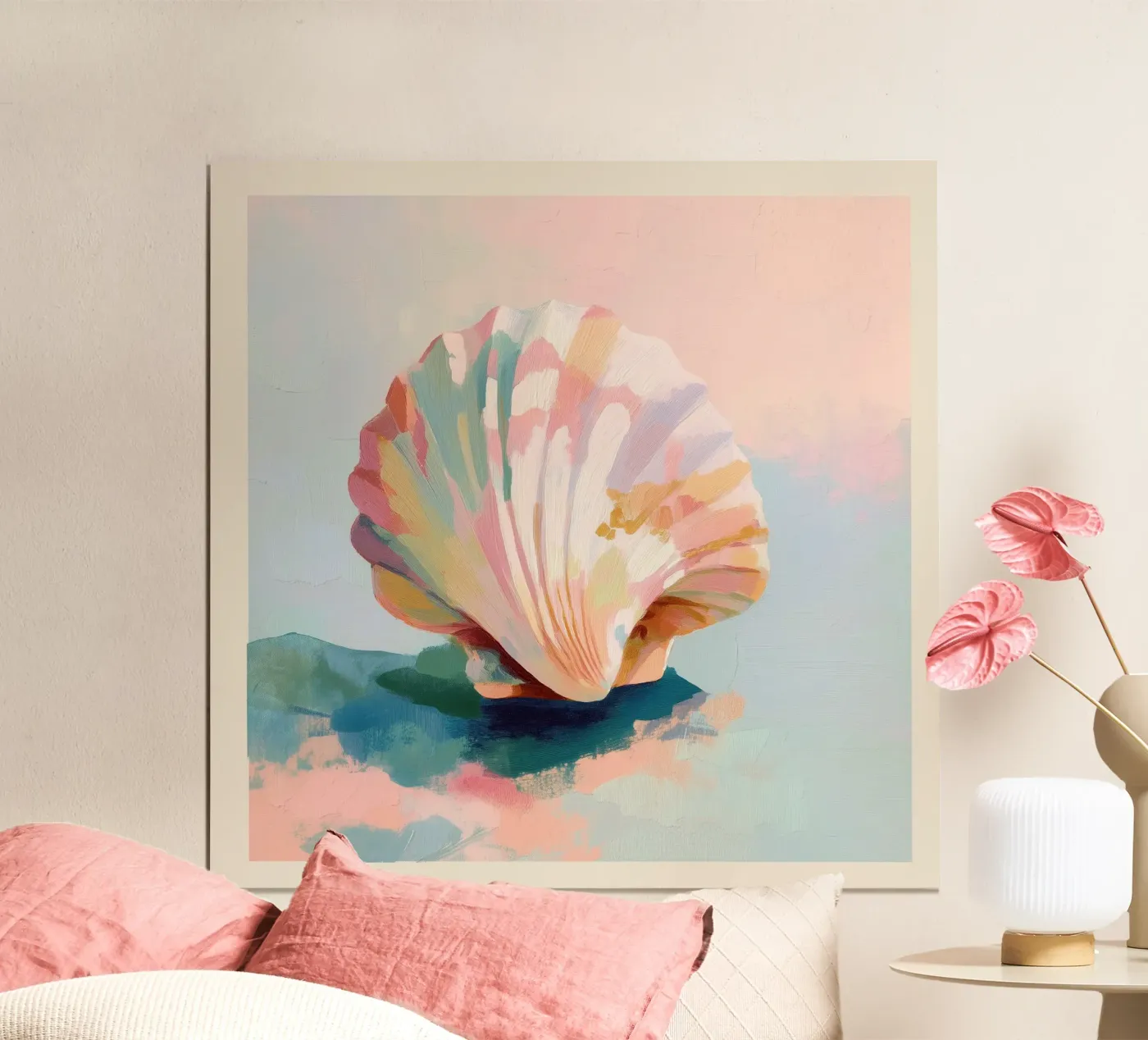 Blush Shell Poster von softsoul