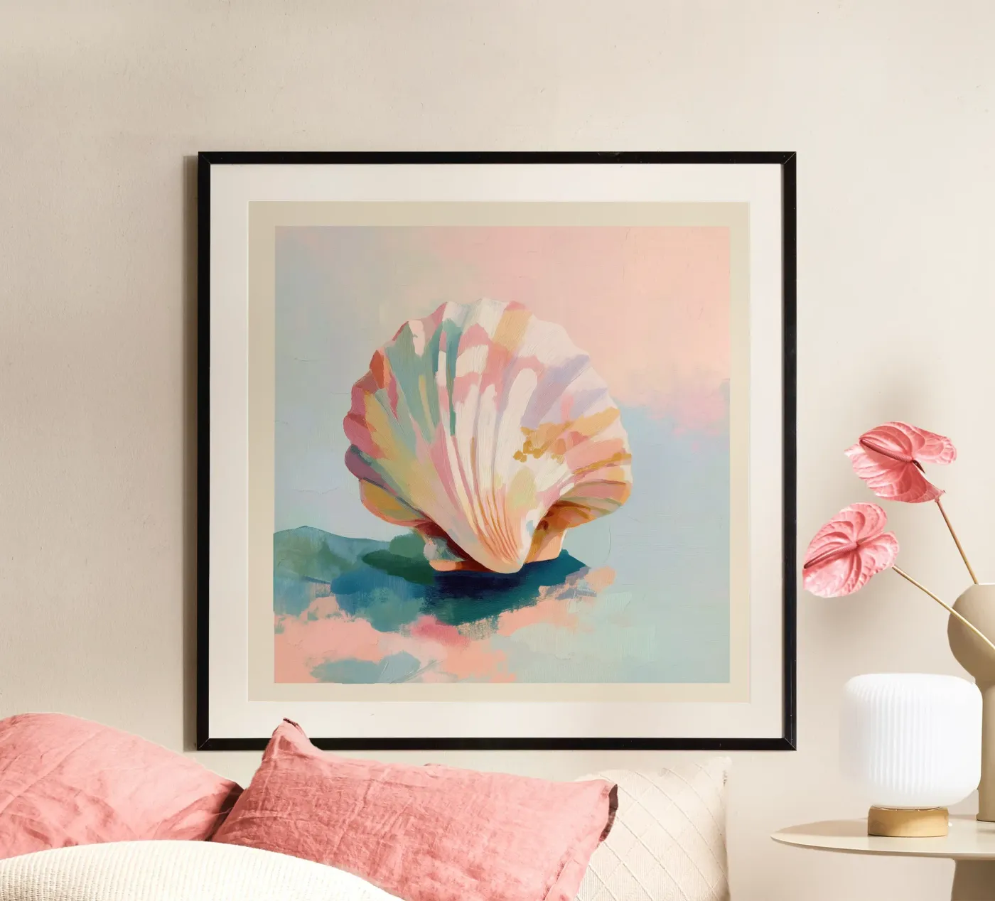 Blush Shell Poster von softsoul