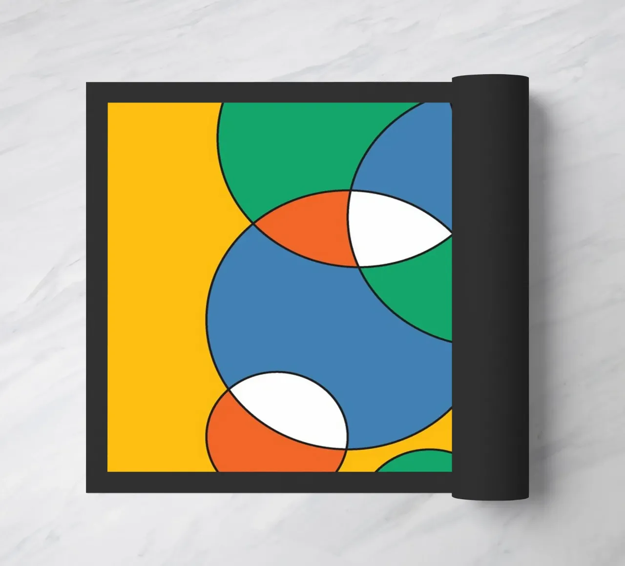 Circle Bubble Overlay doormat by Studio Fun Boy