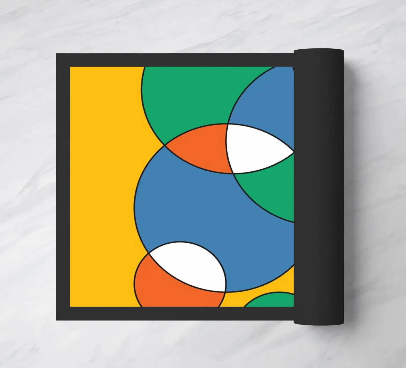 Circle Bubble Overlay deurmat van Studio Fun Boy