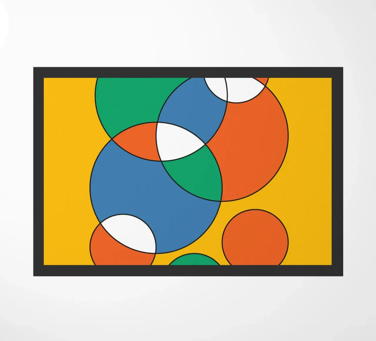 Circle Bubble Overlay doormat by Studio Fun Boy