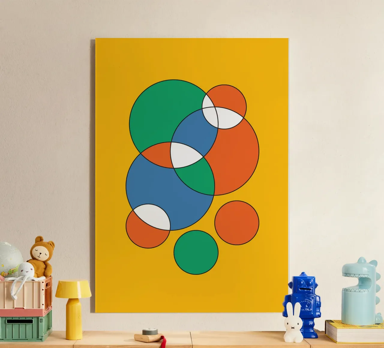 Circle Bubble Overlay plexiglas de Studio Fun Boy