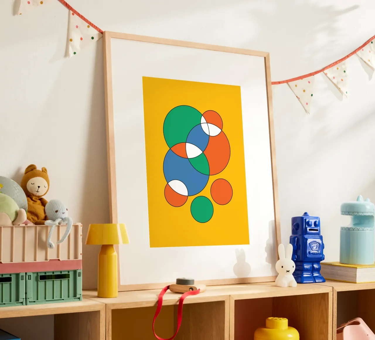 Circle Bubble Overlay poster by Studio Fun Boy