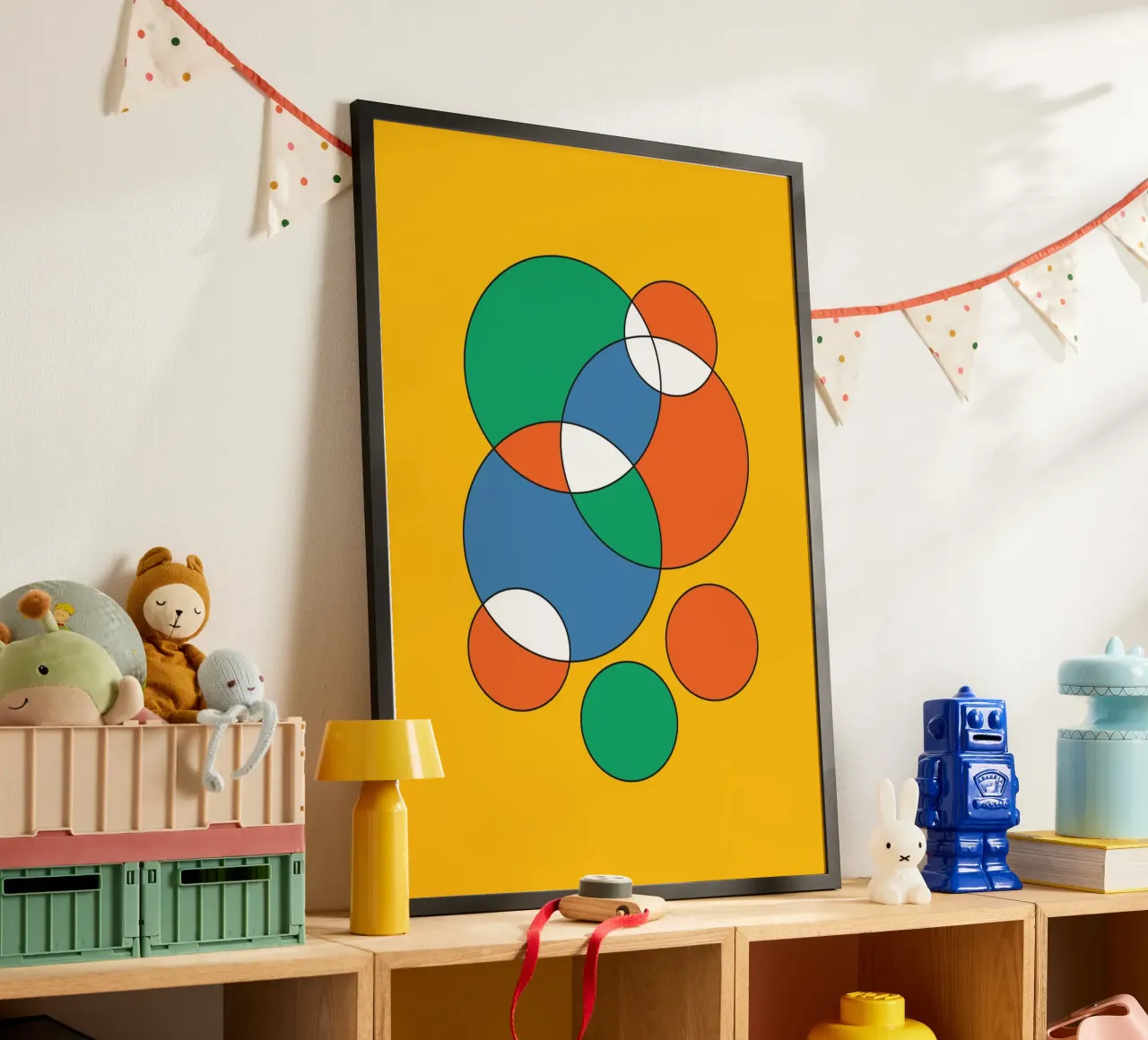 Circle Bubble Overlay poster by Studio Fun Boy