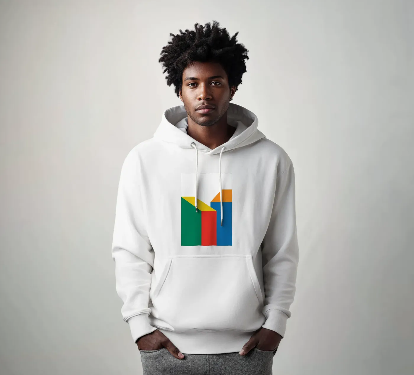 Edificio Bauhaus Bold felpa con cappuccio da Studio Fun Boy