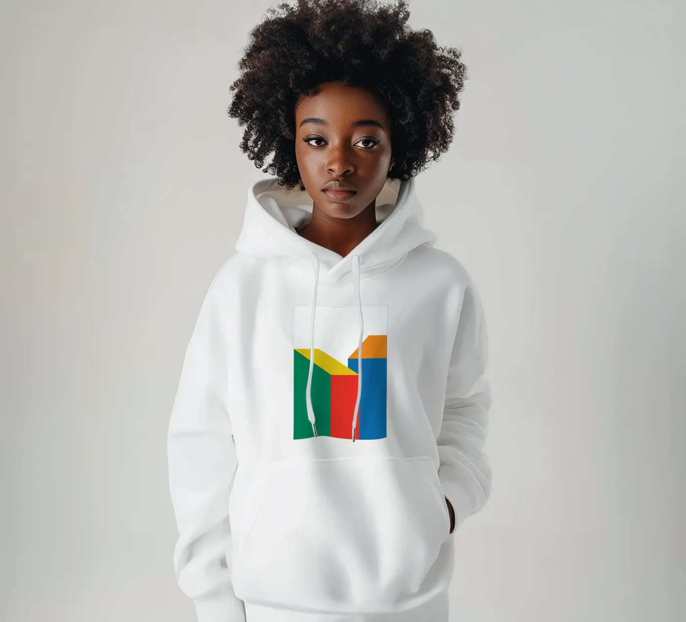 Edificio Bauhaus Bold felpa con cappuccio da Studio Fun Boy