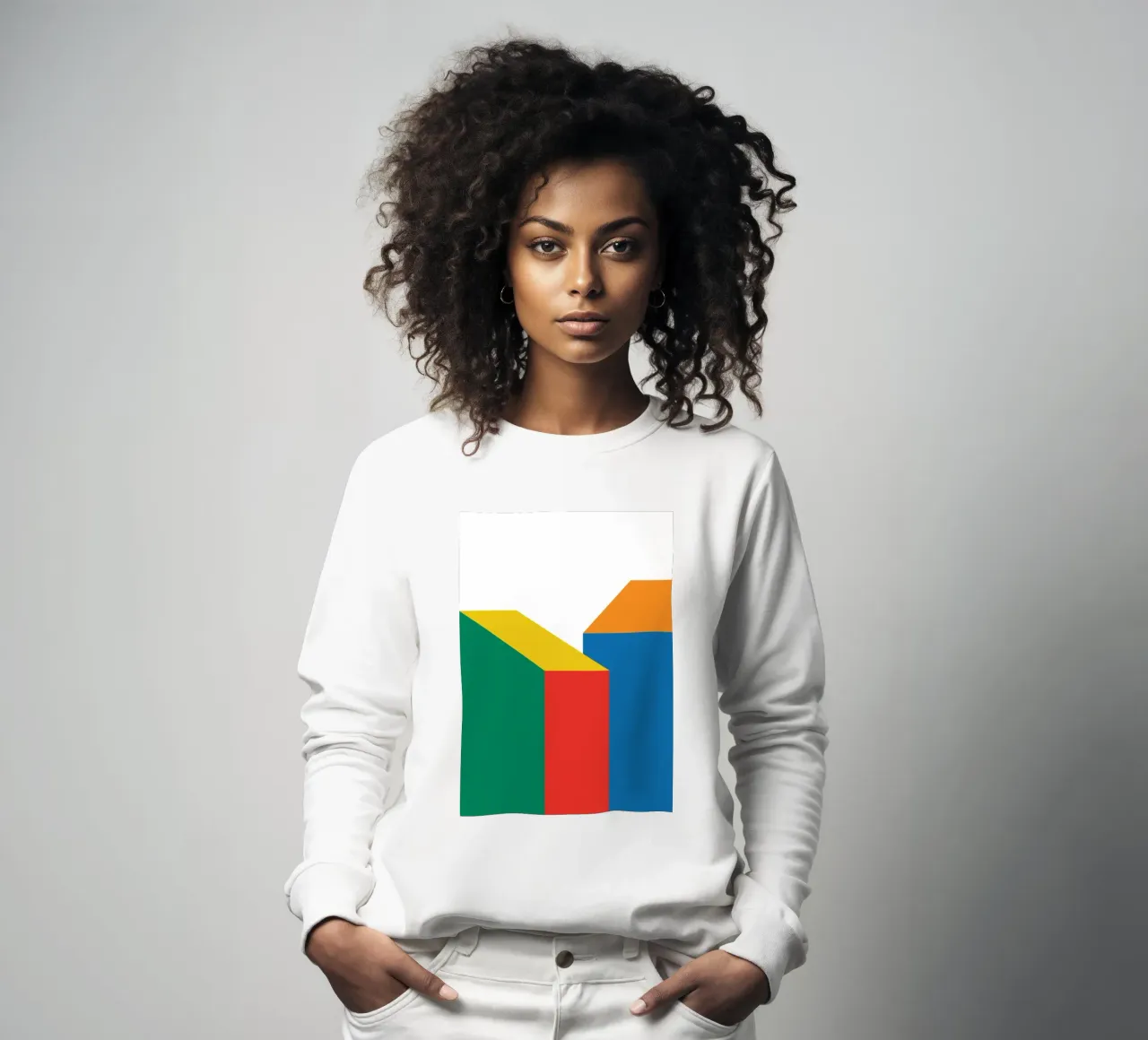 Building Bauhaus Bold sweatshirt van Studio Fun Boy