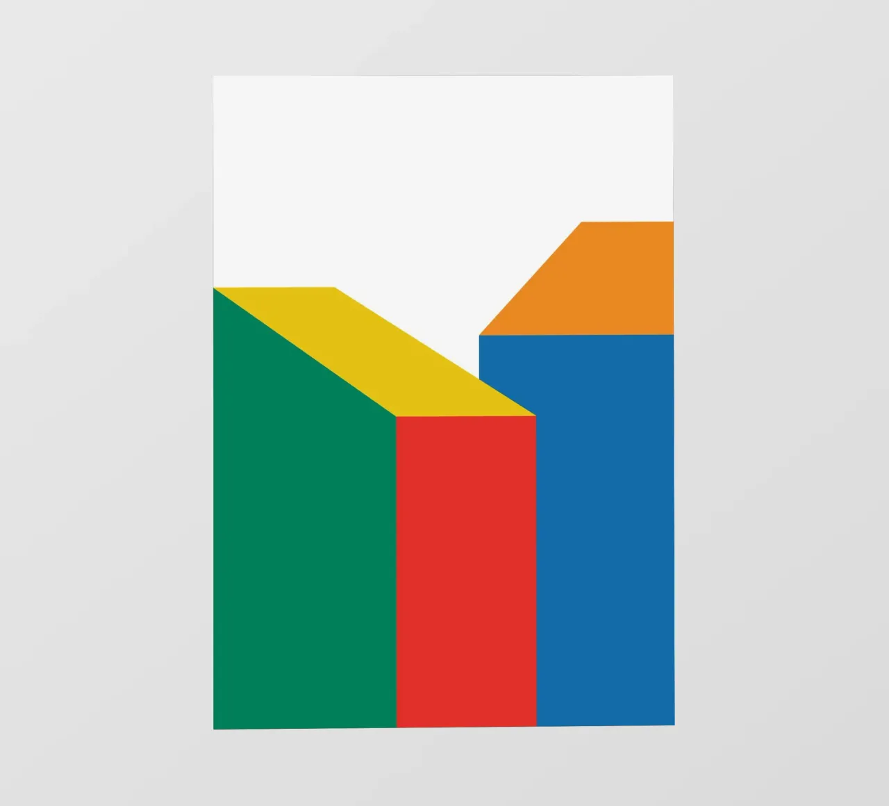 Edificio Bauhaus Bold telo in pvc da Studio Fun Boy