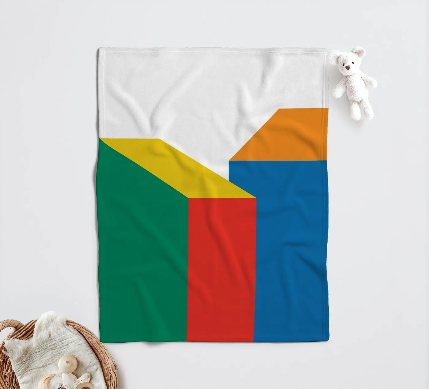 Building Bauhaus Bold fleece blanket by Studio Fun Boy