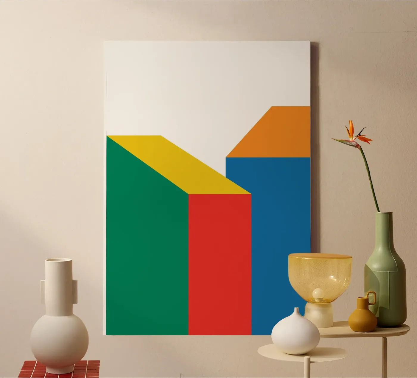 Edificio Bauhaus Bold tela da Studio Fun Boy