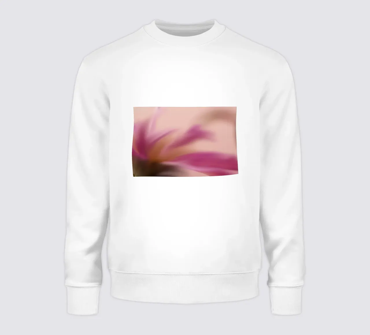 Piccolo fiore rosa sfocato artisticamente felpa da Something for you