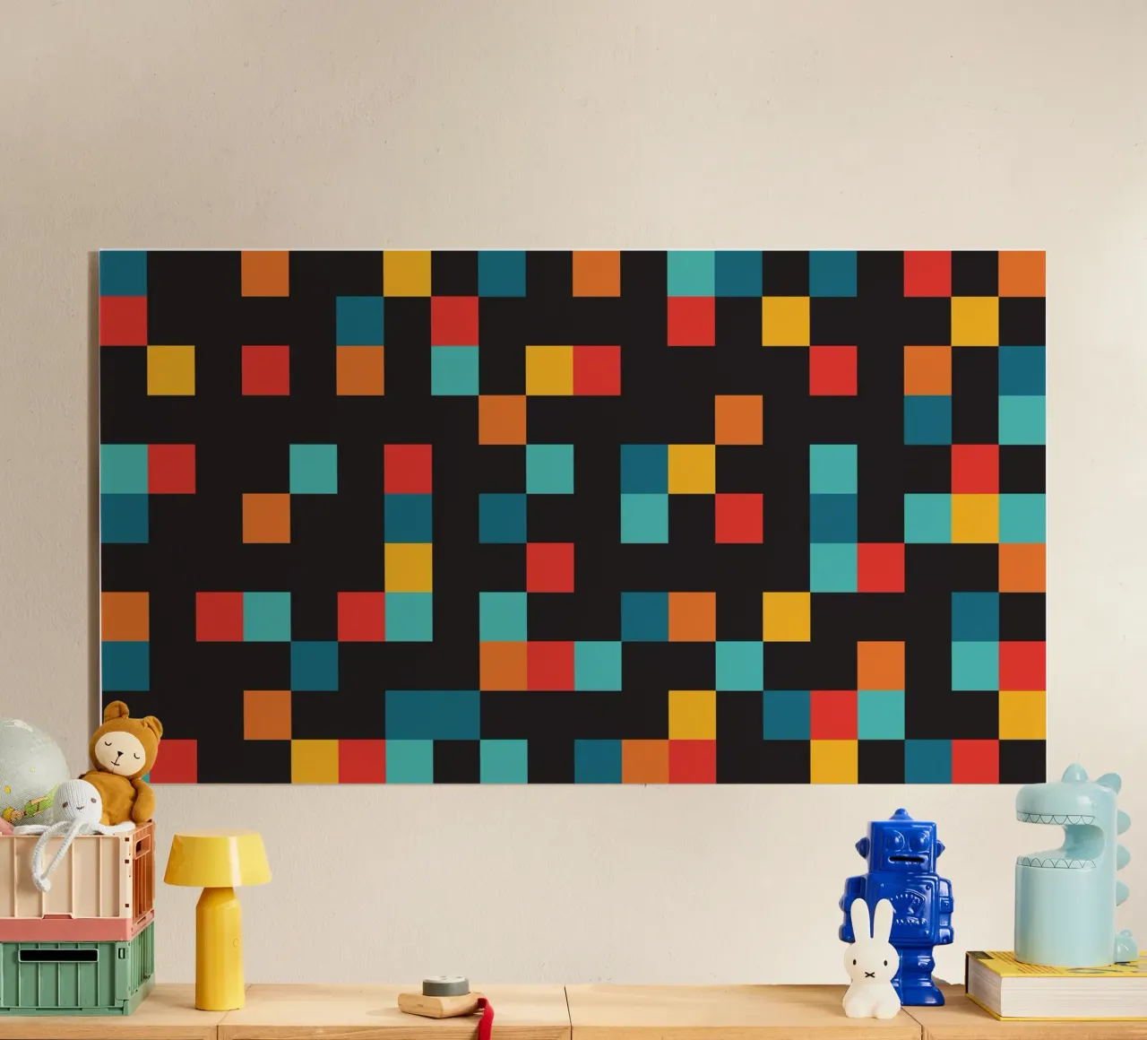 Retro Pixel Black plexiglass da Studio Fun Boy