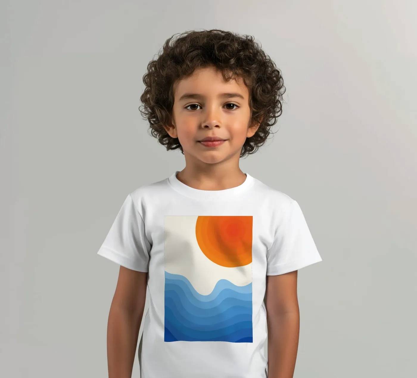 Tramonto sull'oceano t-shirt bambini da Studio Fun Boy