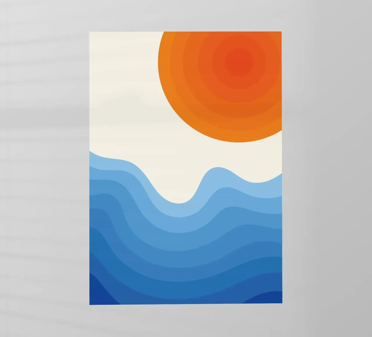 Sunset Ocean Gradient pellicola backlit da Studio Fun Boy