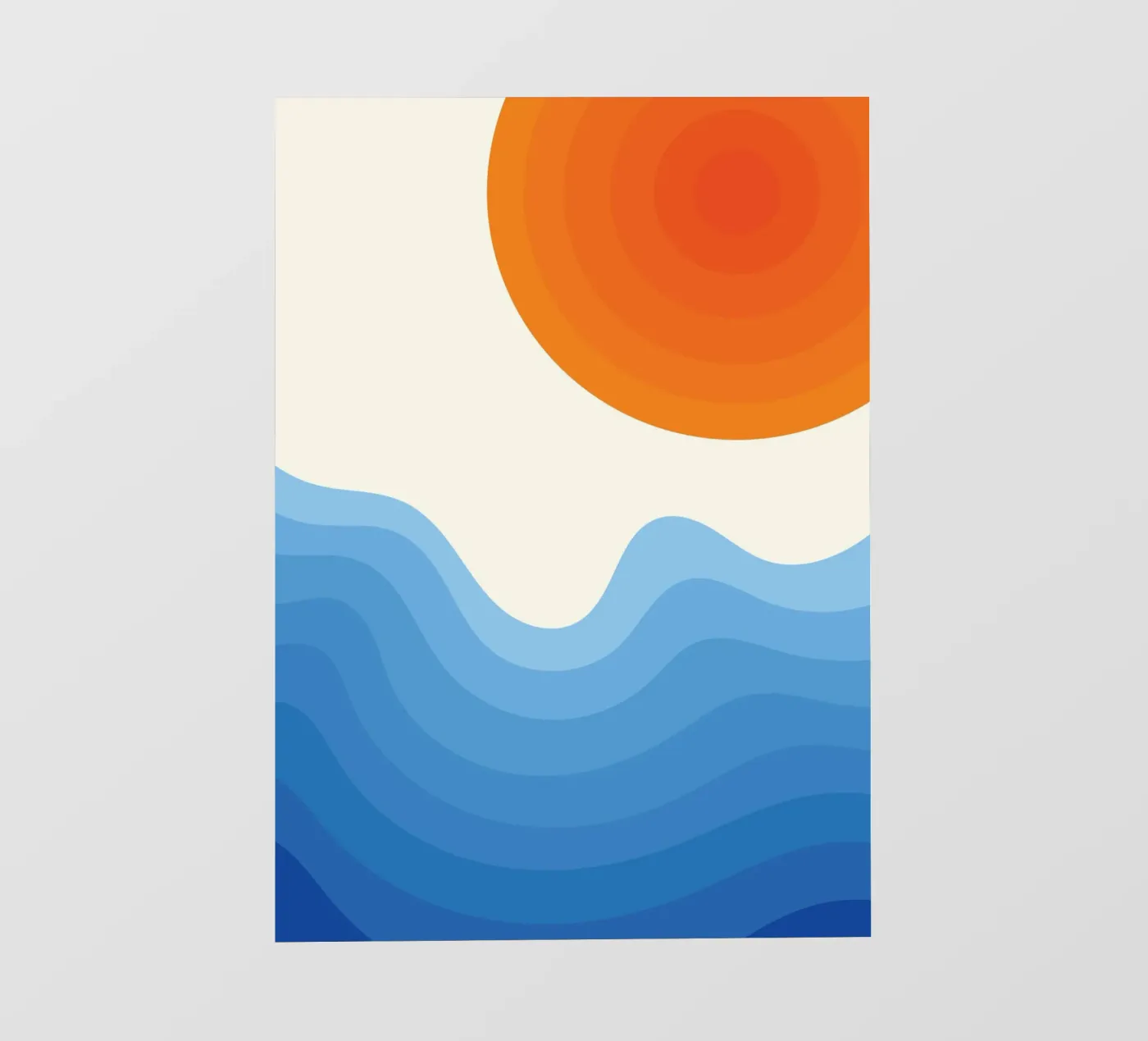 Zonsondergang Oceaan Gradient backlit folie van Studio Fun Boy