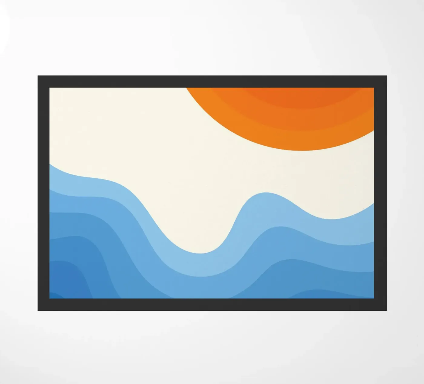 Sunset Ocean Gradient deurmat van Studio Fun Boy