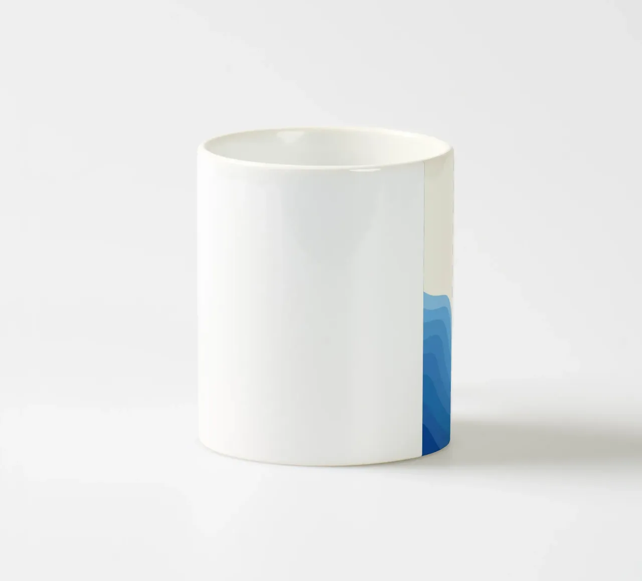 Sunset Ocean Gradient ceramic mug by Studio Fun Boy