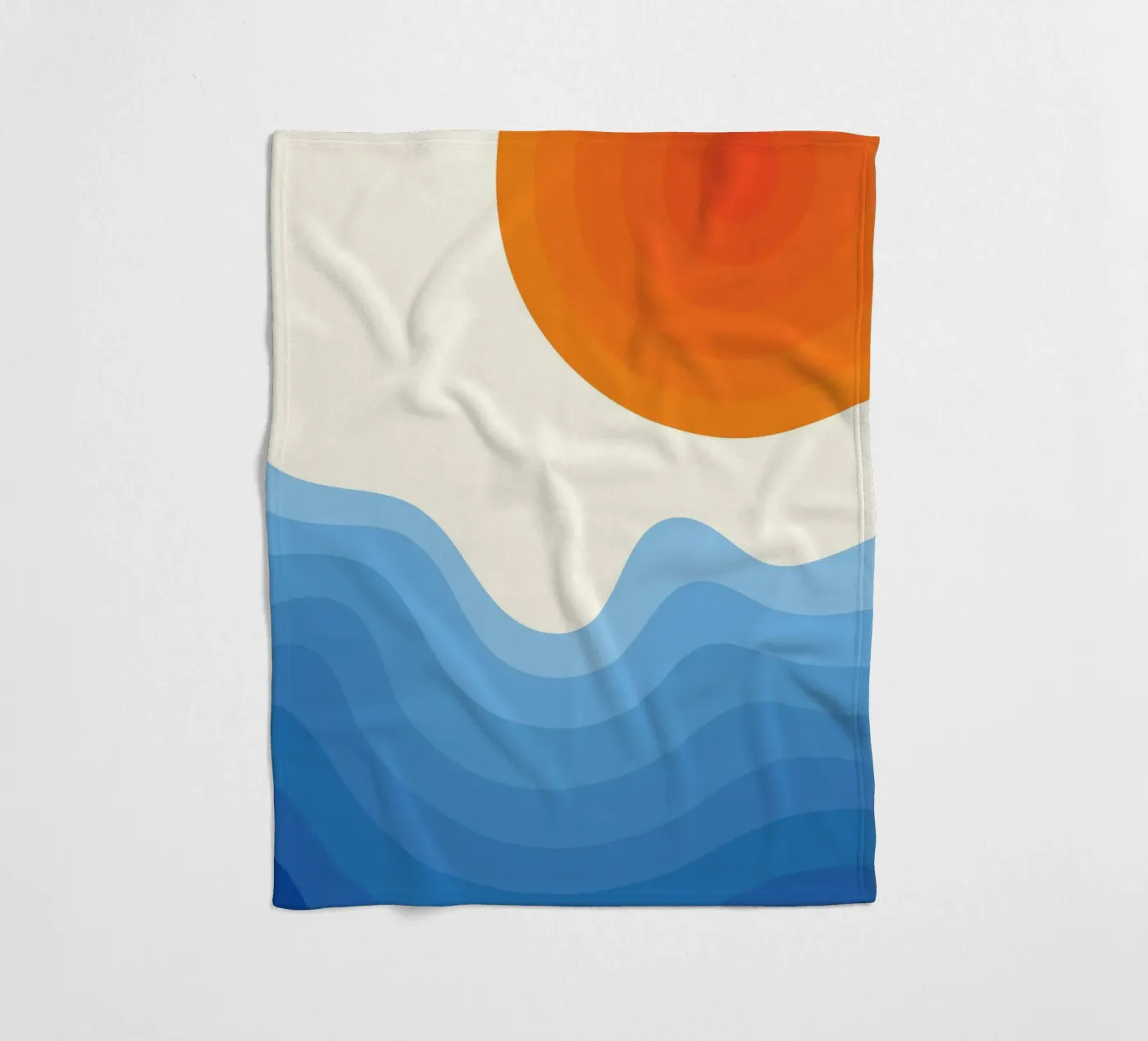 Sunset Ocean Gradient Fleecedecke von Studio Fun Boy