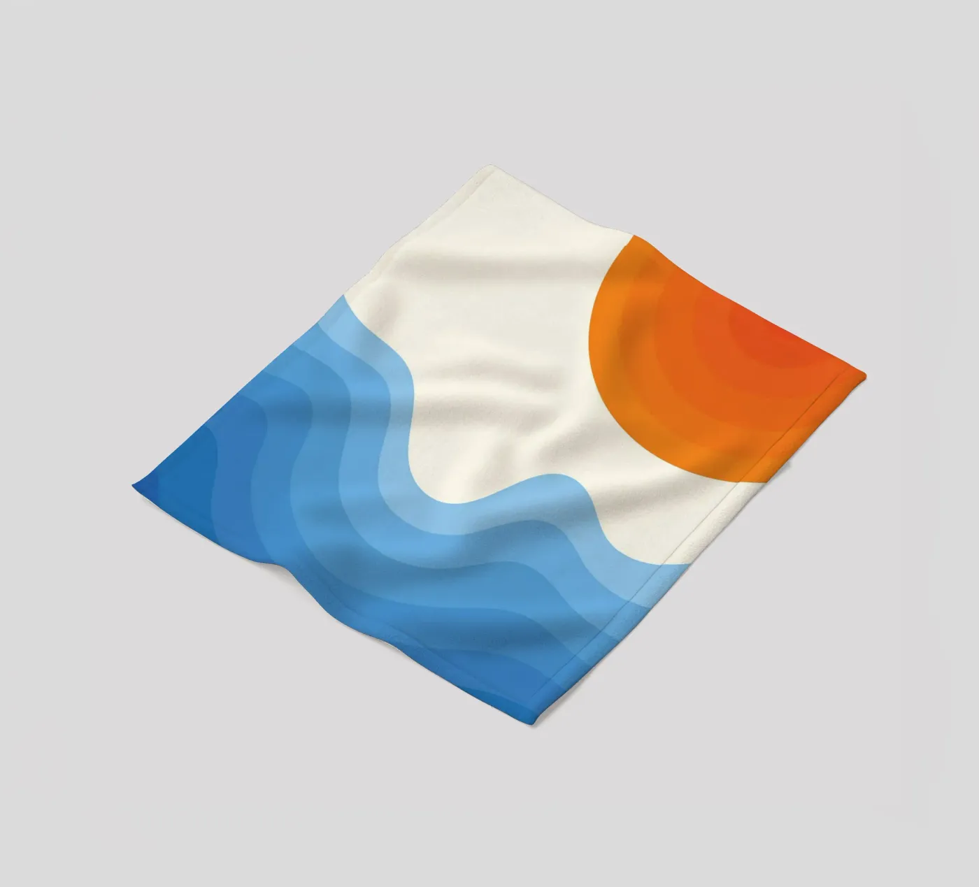 Sunset Ocean Gradient Fleecedecke von Studio Fun Boy