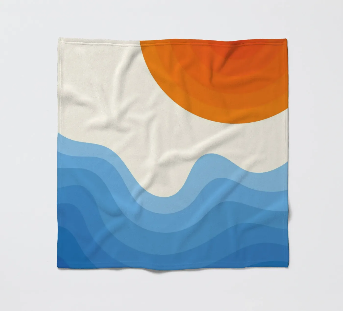 Sonnenuntergang-Ozean-Farbverlauf Fleecedecke von Studio Fun Boy