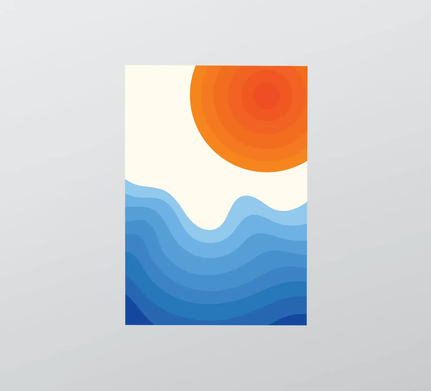 Sunset Ocean Gradient sticker by Studio Fun Boy