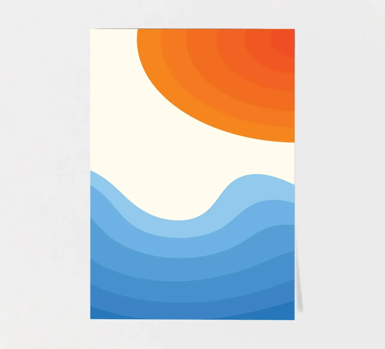 Sunset Ocean Gradient sticker sheet by Studio Fun Boy
