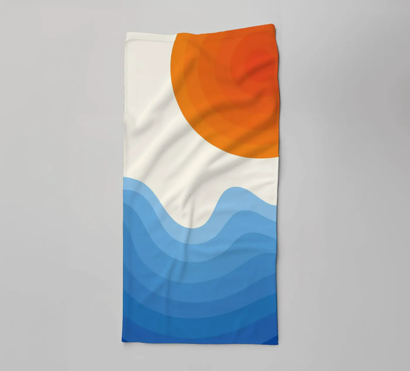 Sunset Ocean Gradient towel by Studio Fun Boy