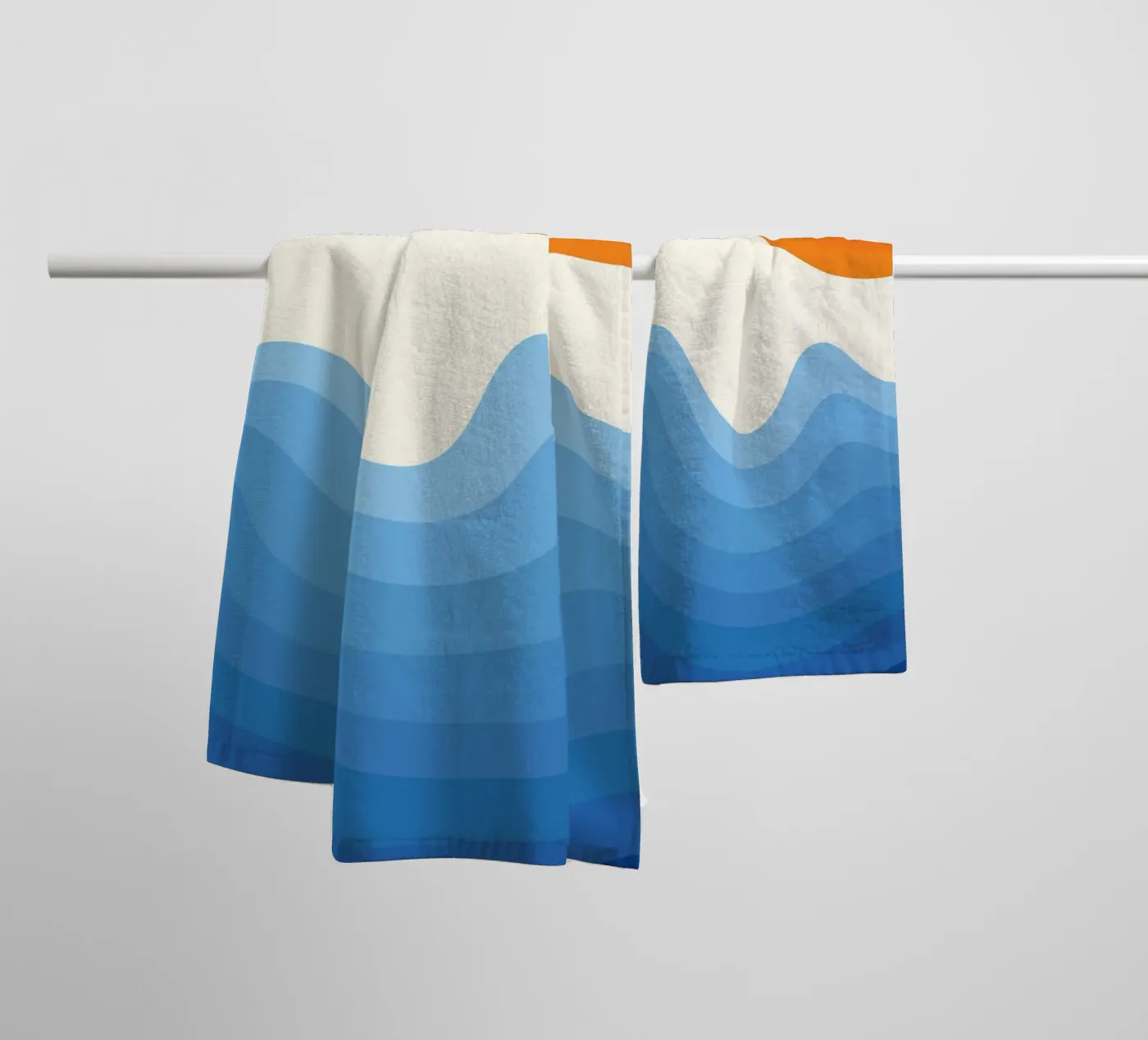 Sunset Ocean Gradient towel by Studio Fun Boy