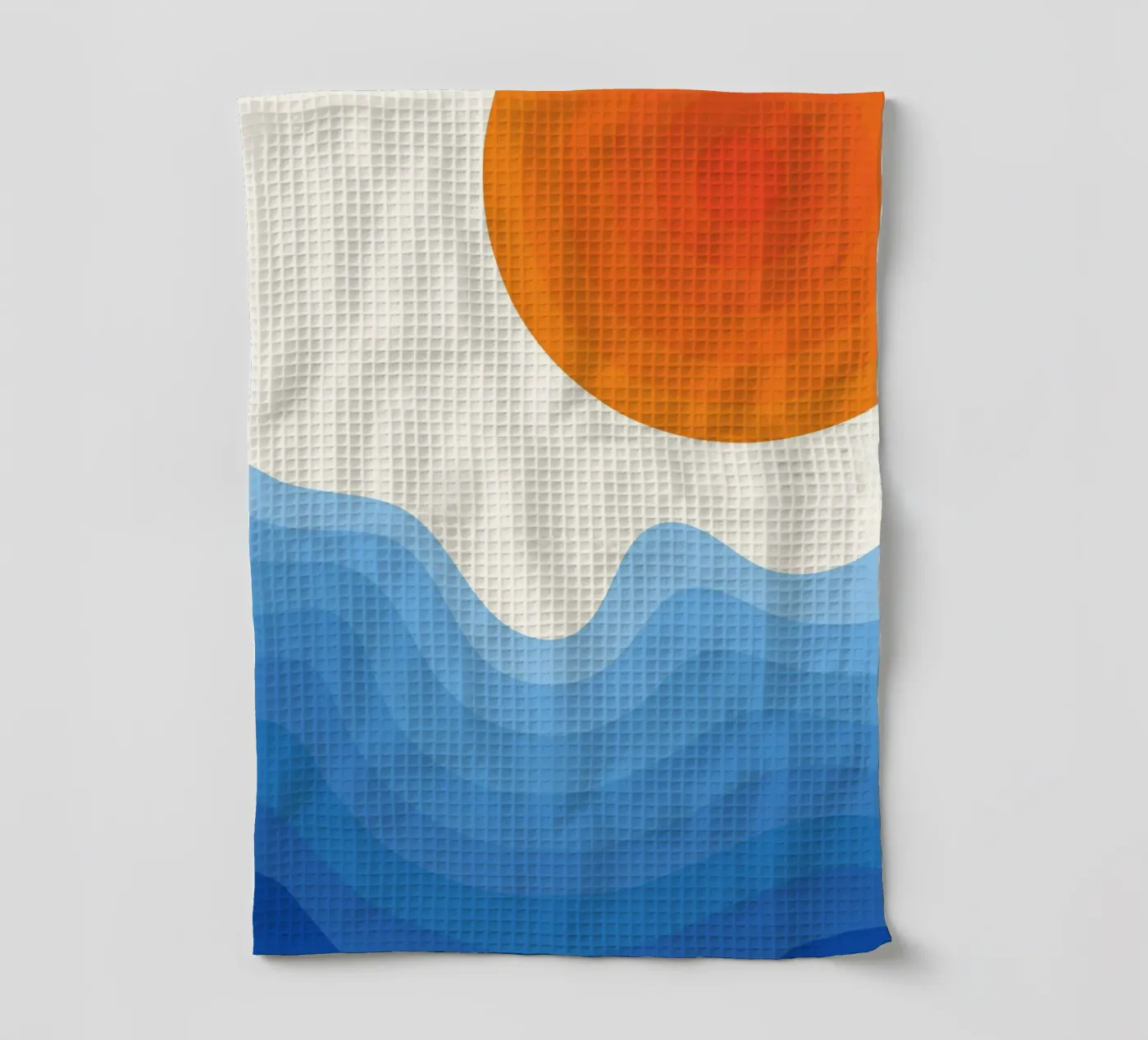 Dégradé océan au coucher du soleil torchon de Studio Fun Boy