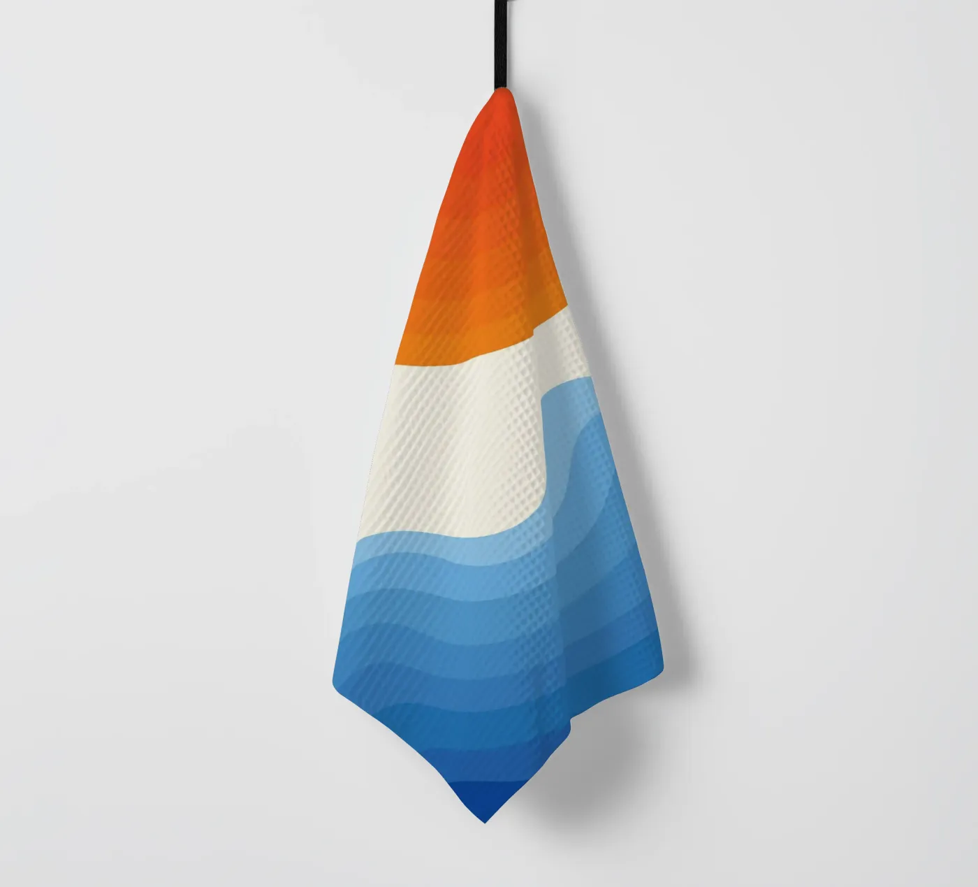 Dégradé océan au coucher du soleil torchon de Studio Fun Boy