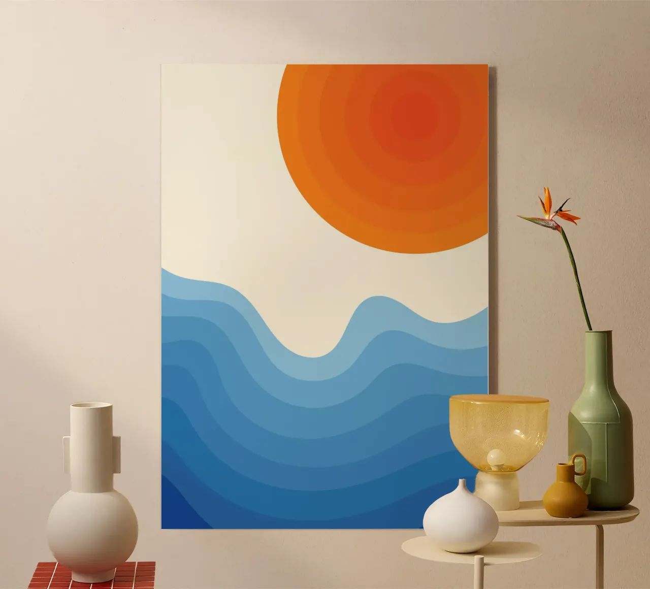 Sunset Ocean Gradient plexiglass da Studio Fun Boy