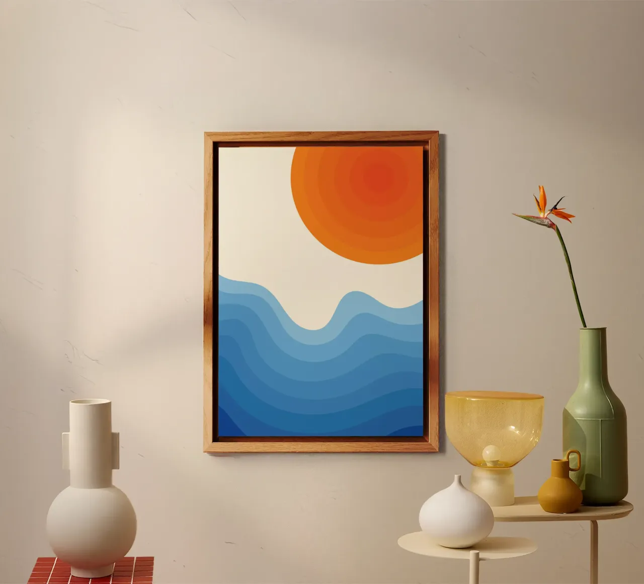 Sunset Ocean Gradient forex plate by Studio Fun Boy