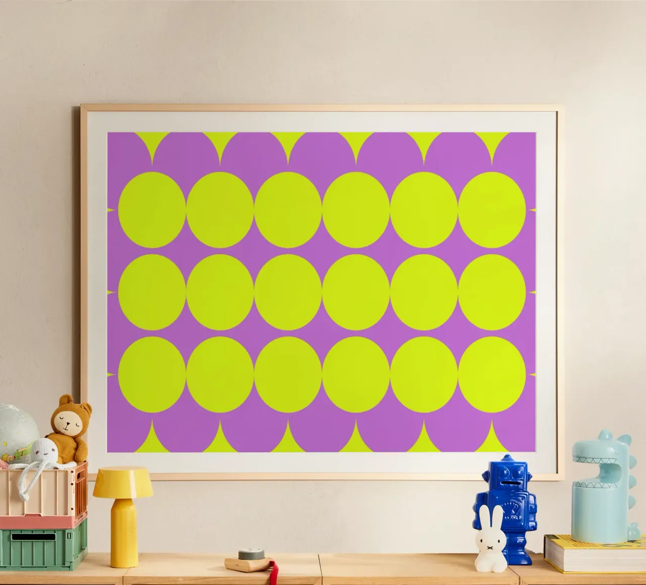 Circle Harmony Bold poster by Studio Fun Boy