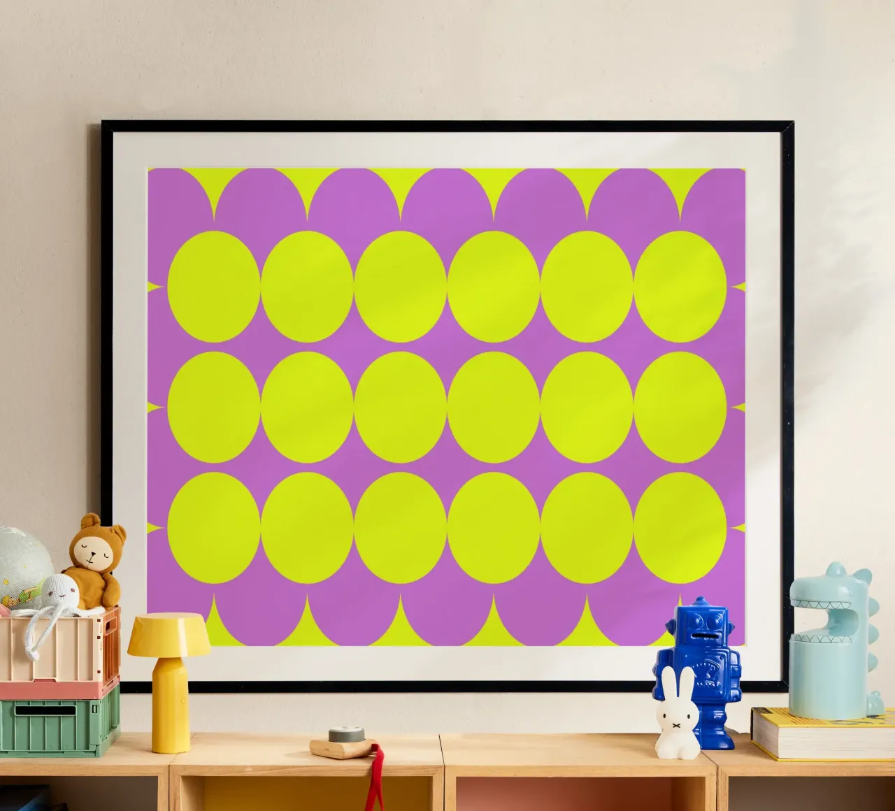 Circle Harmony Bold poster by Studio Fun Boy