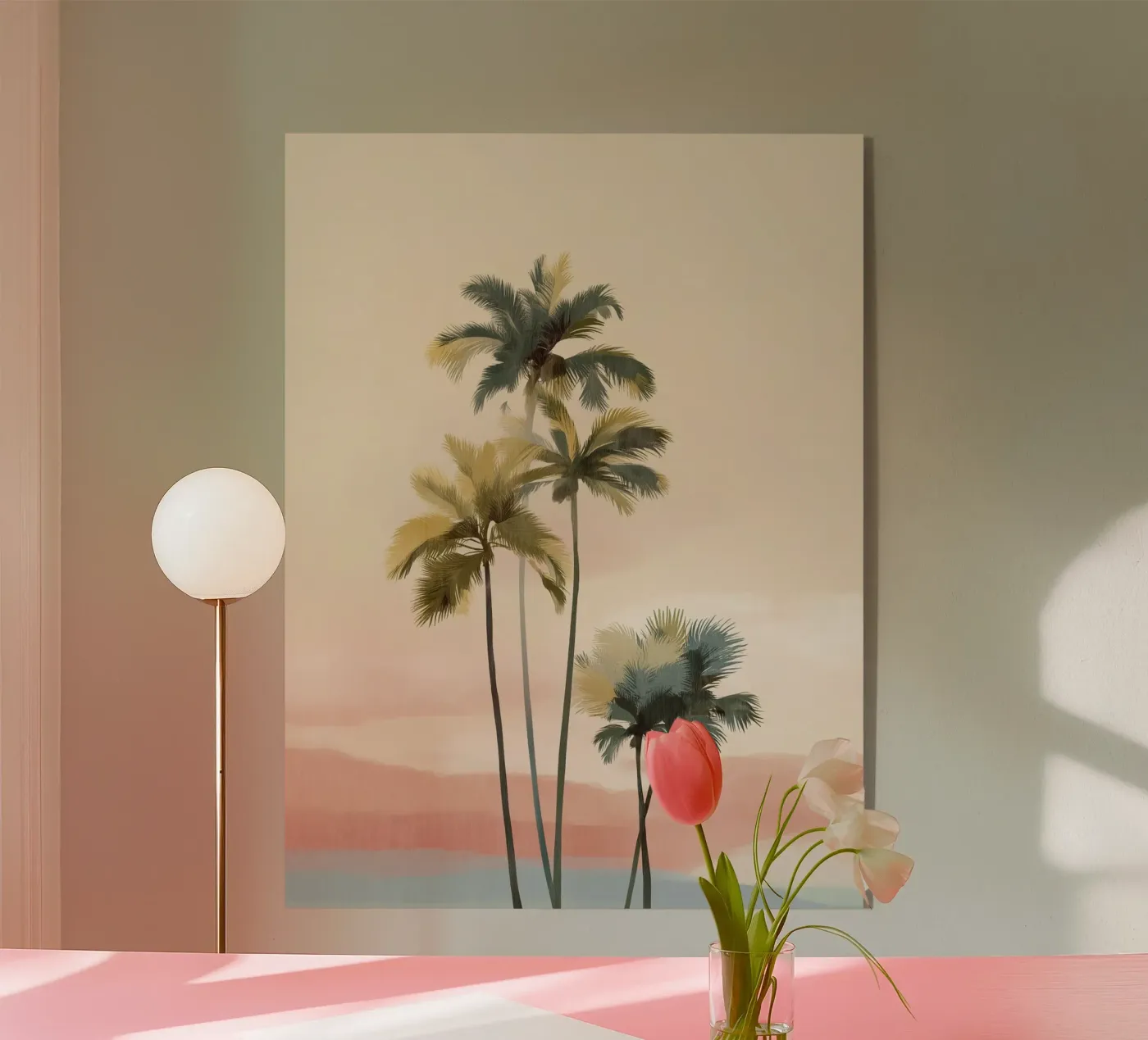 Palm Trees Acryl-Glas von softsoul