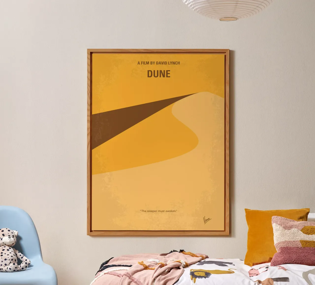 No251 My DUNE minimal movie poster alluminio dibond da Chungkong